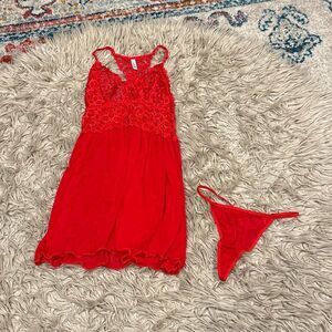 Jezebel lace lingerie set size large